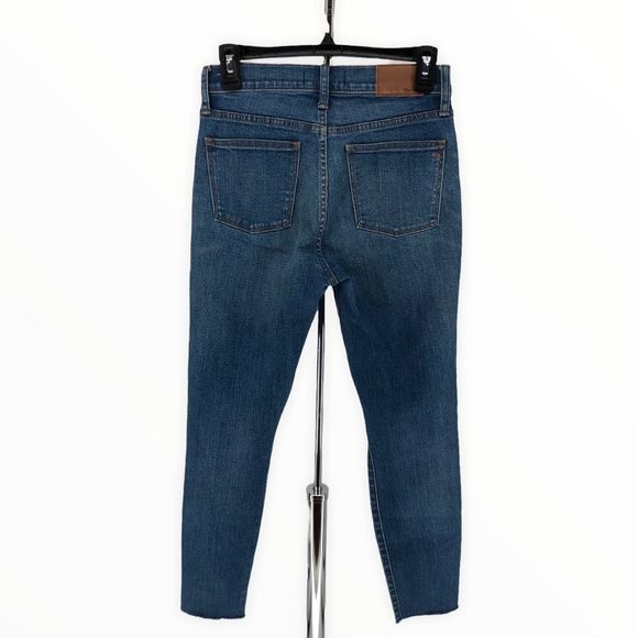 Madewell Jeans 9” High Rise Skinny Crop Jeans in Bruce Wash Distressed size 26 - Picture 8 of 13